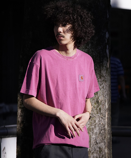 Carhartt WIP（カーハートダブリューアイピー）の「【CARHARTT WIP / カーハート ダブリューアイピー】SS NELSON T-SH（Tシャツ/カットソー・メンズ・ピンク/グレー/ブラック系その他・MEDIUM/SMALL）」の3枚目の写真
