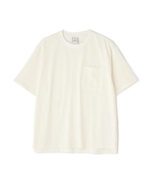 BEAVER（ビーバー）の「BAEXFATE/べクスフェイト　 防汚機能天竺カット（Tシャツ/カットソー・メンズ・ホワイト/チャコールグレー/ベージュ/パープル・XL/M/L）」の7枚目の写真