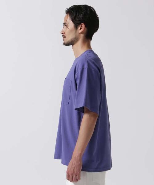 BEAVER（ビーバー）の「BAEXFATE/べクスフェイト　 防汚機能天竺カット（Tシャツ/カットソー・メンズ・ホワイト/チャコールグレー/ベージュ/パープル・XL/M/L）」の13枚目の写真