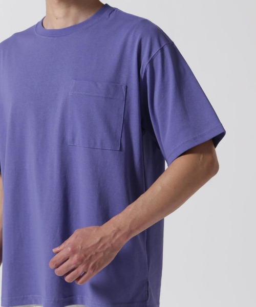 BEAVER（ビーバー）の「BAEXFATE/べクスフェイト　 防汚機能天竺カット（Tシャツ/カットソー・メンズ・ホワイト/チャコールグレー/ベージュ/パープル・XL/M/L）」の16枚目の写真