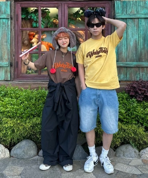 WudgeBoy（ワッジボーイ）の「Wudge Boy sagara ss tee（Tシャツ/カットソー・レディース・オフホワイト/杢グレー/ネイビー/マスタード/ブラウン・MEDIUM/LARGE/X-LARGE）」の13枚目の写真