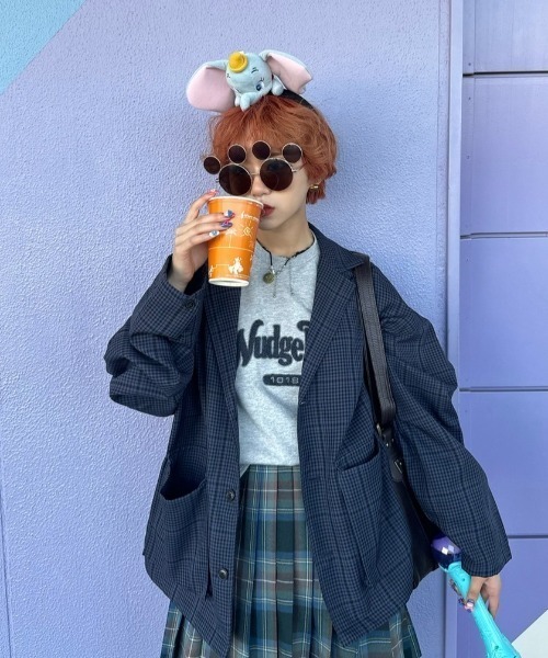 WudgeBoy（ワッジボーイ）の「Wudge Boy sagara ss tee（Tシャツ/カットソー・レディース・オフホワイト/杢グレー/ネイビー/マスタード/ブラウン・MEDIUM/LARGE/X-LARGE）」の19枚目の写真