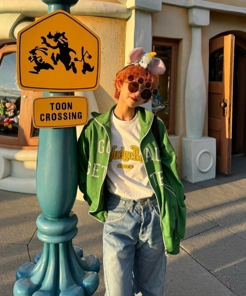 WudgeBoy（ワッジボーイ）の「Wudge Boy sagara ss tee（Tシャツ/カットソー・レディース・オフホワイト/杢グレー/ネイビー/マスタード/ブラウン・MEDIUM/LARGE/X-LARGE）」の10枚目の写真