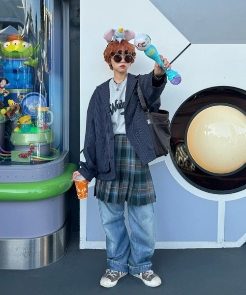 WudgeBoy（ワッジボーイ）の「Wudge Boy sagara ss tee（Tシャツ/カットソー・レディース・オフホワイト/杢グレー/ネイビー/マスタード/ブラウン・MEDIUM/LARGE/X-LARGE）」の11枚目の写真