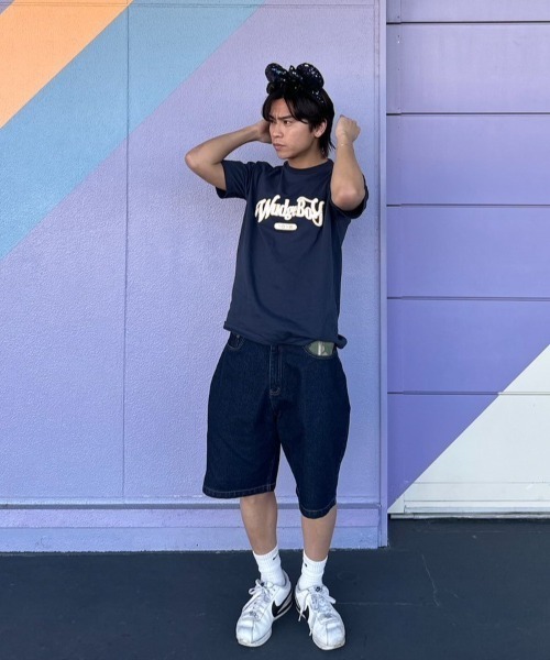 WudgeBoy（ワッジボーイ）の「Wudge Boy sagara ss tee（Tシャツ/カットソー・レディース・オフホワイト/杢グレー/ネイビー/マスタード/ブラウン・MEDIUM/LARGE/X-LARGE）」の12枚目の写真