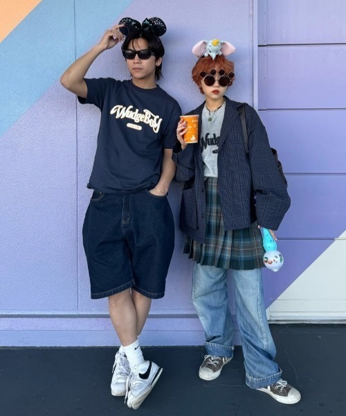 WudgeBoy（ワッジボーイ）の「Wudge Boy sagara ss tee（Tシャツ/カットソー・レディース・オフホワイト/杢グレー/ネイビー/マスタード/ブラウン・MEDIUM/LARGE/X-LARGE）」の17枚目の写真
