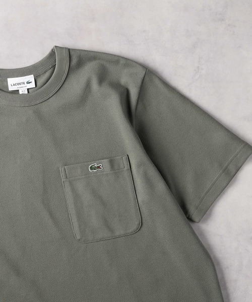 LACOSTE(ラコステ)の「LACOSTE(ラコステ)カノコポケTシャツ(Tシャツ/カットソー・メンズ・オフホワイト/ダークベージュ/ブラック・S/M/L)」の10枚目の写真