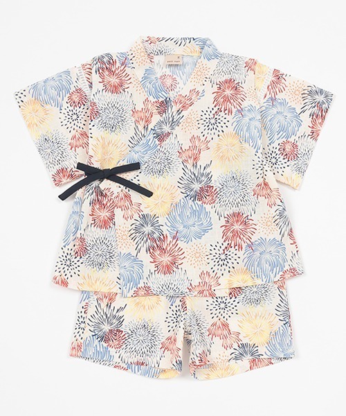 petit main(プティマイン)の「boysアソート甚平(浴衣・キッズ・アイボリー/ネイビー/ライトブルー/マルチ・80cm/90cm/100cm/110cm/120cm/130cm)」の4枚目の写真