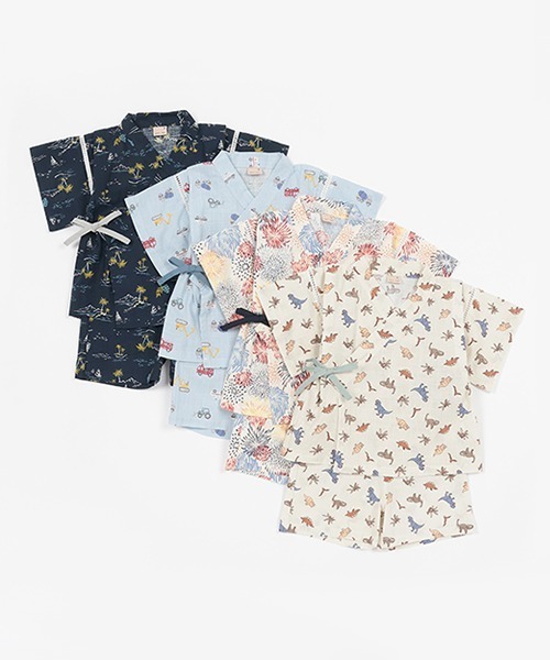 petit main(プティマイン)の「boysアソート甚平(浴衣・キッズ・アイボリー/ネイビー/ライトブルー/マルチ・80cm/90cm/100cm/110cm/120cm/130cm)」の10枚目の写真