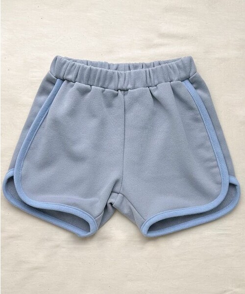 aBity select(アビティセレクト)の「スウェットブルマ / パイピングショートパンツ(スウェットパンツ・キッズ・グリーン/サックスブルー/ピンク・90/100)」の1枚目の写真