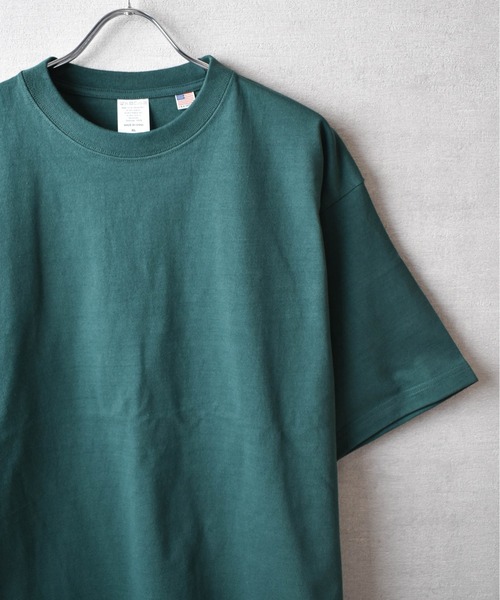 CROSS & STITCH（クロスステッチ）の「【FEW1】【CROSS & STITCH/クロスアンドステッチ】8.1oz USAコットン Tシャツ（Tシャツ/カットソー・メンズ・サンドベージュ/ナチュラル/ダークグリーン/ブラック/ホワイト・MEDIUM/LARGE/X-LARGE）」の5枚目の写真