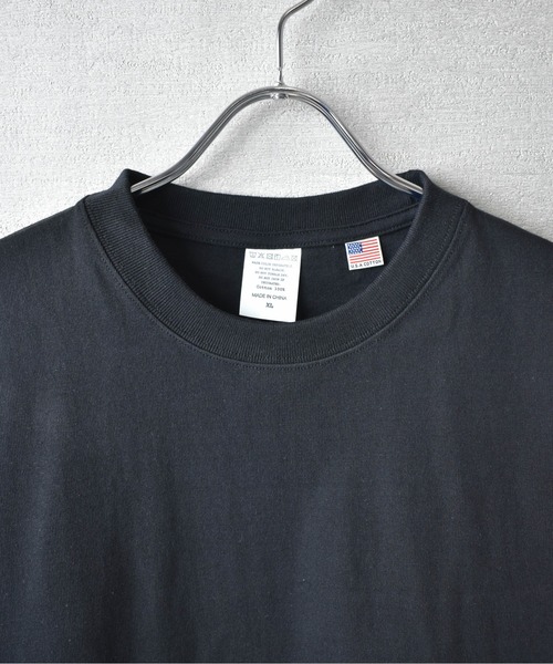 CROSS & STITCH（クロスステッチ）の「【FEW1】【CROSS & STITCH/クロスアンドステッチ】8.1oz USAコットン Tシャツ（Tシャツ/カットソー・メンズ・サンドベージュ/ナチュラル/ダークグリーン/ブラック/ホワイト・MEDIUM/LARGE/X-LARGE）」の16枚目の写真