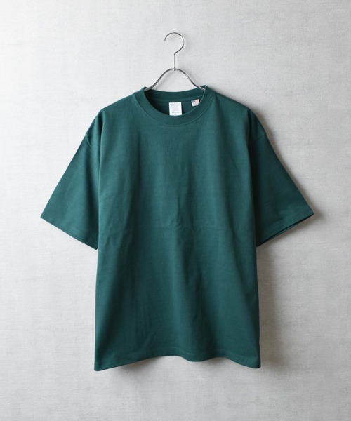 CROSS & STITCH（クロスステッチ）の「【FEW1】【CROSS & STITCH/クロスアンドステッチ】8.1oz USAコットン Tシャツ（Tシャツ/カットソー・メンズ・サンドベージュ/ナチュラル/ダークグリーン/ブラック/ホワイト・MEDIUM/LARGE/X-LARGE）」の19枚目の写真
