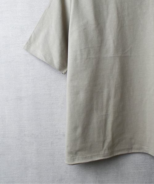 CROSS & STITCH（クロスステッチ）の「【FEW1】【CROSS & STITCH/クロスアンドステッチ】8.1oz USAコットン Tシャツ（Tシャツ/カットソー・メンズ・サンドベージュ/ナチュラル/ダークグリーン/ブラック/ホワイト・MEDIUM/LARGE/X-LARGE）」の14枚目の写真