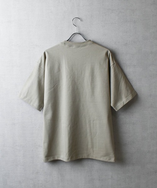 CROSS & STITCH（クロスステッチ）の「【FEW1】【CROSS & STITCH/クロスアンドステッチ】8.1oz USAコットン Tシャツ（Tシャツ/カットソー・メンズ・サンドベージュ/ナチュラル/ダークグリーン/ブラック/ホワイト・MEDIUM/LARGE/X-LARGE）」の15枚目の写真