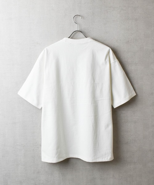 CROSS & STITCH（クロスステッチ）の「【FEW1】【CROSS & STITCH/クロスアンドステッチ】8.1oz USAコットン Tシャツ（Tシャツ/カットソー・メンズ・サンドベージュ/ナチュラル/ダークグリーン/ブラック/ホワイト・MEDIUM/LARGE/X-LARGE）」の9枚目の写真