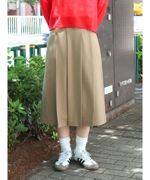 Ungrid（アングリッド）の「ミドル丈プリーツスカート（スカート・レディース・キャメル/グレー・FREE）」の21枚目の写真