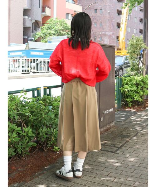 Ungrid（アングリッド）の「ミドル丈プリーツスカート（スカート・レディース・キャメル/グレー・FREE）」の7枚目の写真