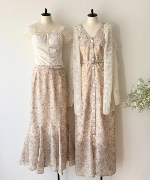 ME COUTURE(ミークチュール)の「manywayフルールレーストップス(その他トップス・レディース・ライトグリーン/ブラック/アイボリー/ピンクベージュ・FREE)」の13枚目の写真
