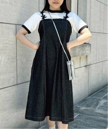 F i.n.t | プチリボンデニムキャミワンピース(ワンピース)