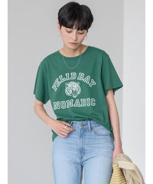 AMERICAN HOLIC(アメリカンホリック)の「TIGERカットTEE(Tシャツ/カットソー・レディース・ネイビー/チャコールグレー/グリーン/アイボリー・M/L)」の12枚目の写真