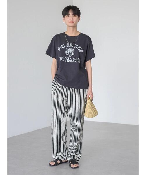 AMERICAN HOLIC(アメリカンホリック)の「TIGERカットTEE(Tシャツ/カットソー・レディース・ネイビー/チャコールグレー/グリーン/アイボリー・M/L)」の15枚目の写真