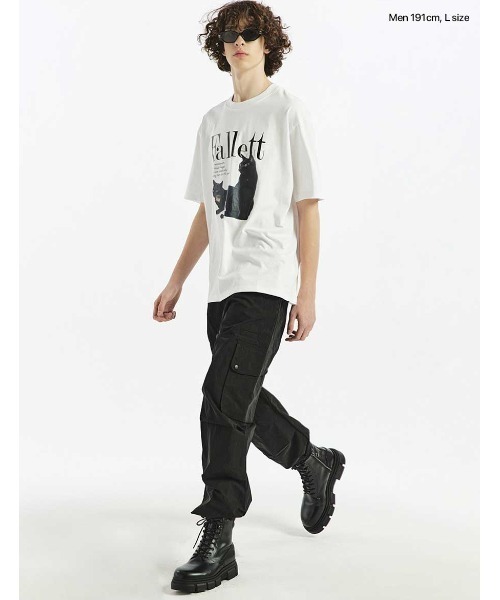 tシャツ A'GEM/9 × .kom 「FALLETT/ファレット」 DEUX NERO SHORT SLEEVE/ネロ半袖カットソー レディース A'GEM/9 × .kom 『FALLETT/ファレット』 DEUX NERO SHORT SLEEVE