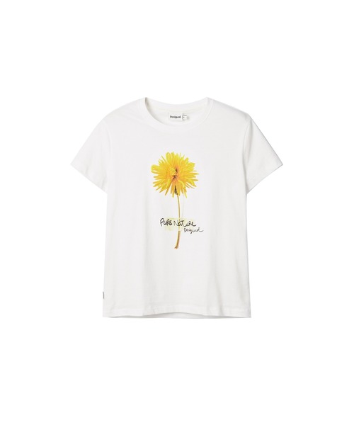 Desigual(デシグアル)の「花柄の半袖Tシャツ(シャツ/ブラウス・レディース・ホワイト・S/M/L/XL/XS)」の3枚目の写真