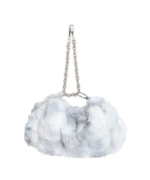 MURUA（ムルーア）の「2WAYフェイクファーバッグ（ハンドバッグ・レディース・ベージュ/ブルー・FREE）」の20枚目の写真