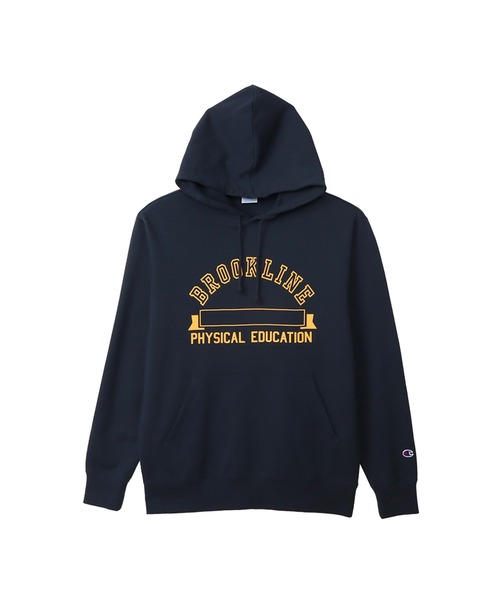 Champion(チャンピオン)の「【Champion/チャンピオン】メンズ ベーシック フーデッドスウェットシャツ(パーカー・メンズ・ネイビー/バーガンディー/オフホワイト/ブラック系その他/グレー・LARGE/MEDIUM/SMALL/X-LARGE)」の4枚目の写真