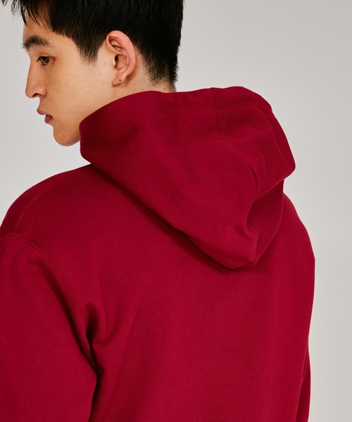 Champion(チャンピオン)の「【Champion/チャンピオン】メンズ ベーシック フーデッドスウェットシャツ(パーカー・メンズ・ネイビー/バーガンディー/オフホワイト/ブラック系その他/グレー・LARGE/MEDIUM/SMALL/X-LARGE)」の10枚目の写真