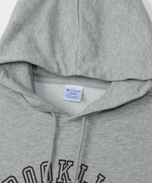 Champion(チャンピオン)の「【Champion/チャンピオン】メンズ ベーシック フーデッドスウェットシャツ(パーカー・メンズ・ネイビー/バーガンディー/オフホワイト/ブラック系その他/グレー・LARGE/MEDIUM/SMALL/X-LARGE)」の13枚目の写真