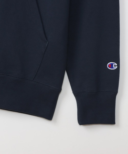 Champion(チャンピオン)の「【Champion/チャンピオン】メンズ ベーシック フーデッドスウェットシャツ(パーカー・メンズ・ネイビー/バーガンディー/オフホワイト/ブラック系その他/グレー・LARGE/MEDIUM/SMALL/X-LARGE)」の18枚目の写真