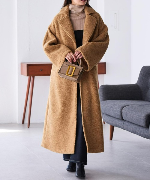 セール】ムートンライクボアロングコート（その他アウター）｜RANAN