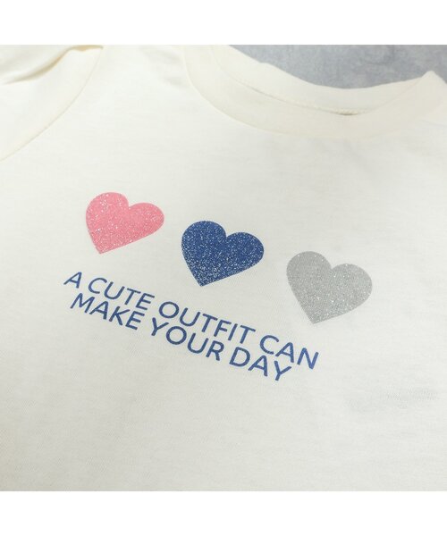 apres les cours（アプレレクール）の「裾スカラップTシャツ（Tシャツ/カットソー・キッズ・ブラック/その他2/アイボリー/レッド・100/90/80/120/130/110/140）」の10枚目の写真