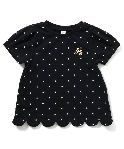 apres les cours（アプレレクール）の「裾スカラップTシャツ（Tシャツ/カットソー・キッズ・ブラック/その他2/アイボリー/レッド・100/90/80/120/130/110/140）」の18枚目の写真