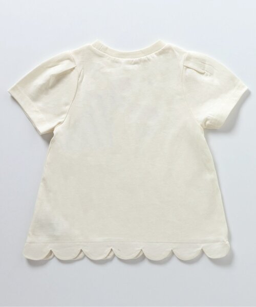 apres les cours（アプレレクール）の「裾スカラップTシャツ（Tシャツ/カットソー・キッズ・ブラック/その他2/アイボリー/レッド・100/90/80/120/130/110/140）」の5枚目の写真
