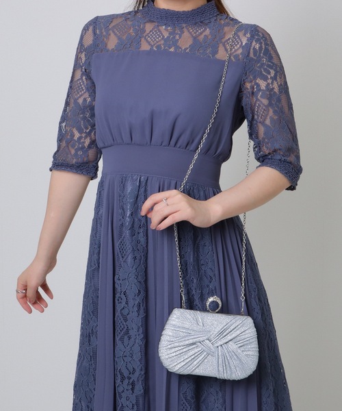 Lace Ladies(レースレディース)の「ビジューリング付き ラメ ギャザー 2WAY コンパクト バッグ(クラッチバッグ・レディース・シルバー/ブラック/ベージュ・FREE)」の15枚目の写真