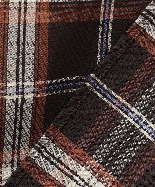 組曲（クミキョク）の「シアーツイルチェック フリルブラウス（シャツ/ブラウス・レディース・ネイビー系3/ブラウン系3・2/3）」の17枚目の写真