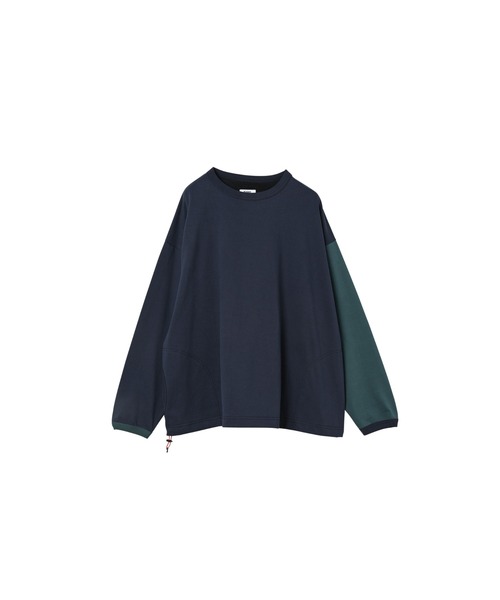 Kelen(ケレン)の「「KELEN MENS/ケレン メンズ」バイカラースリーブフットボールTEE(Tシャツ/カットソー・メンズ・グレイッシュベージュ/ブラック/ネイビー・40/38/42)」の2枚目の写真