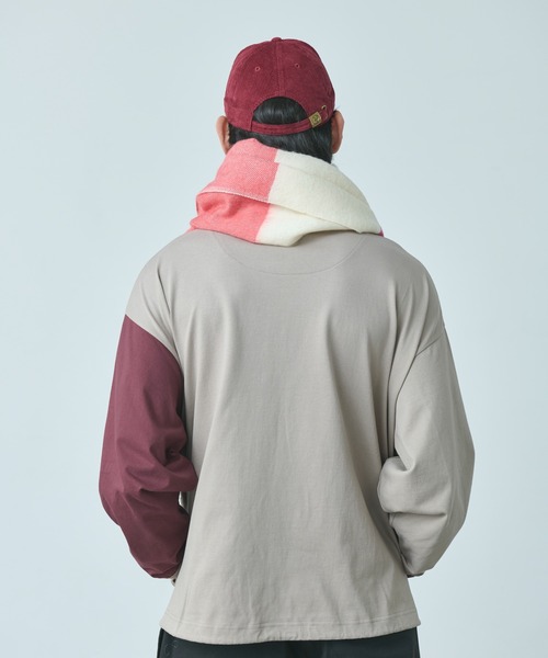 Kelen(ケレン)の「「KELEN MENS/ケレン メンズ」バイカラースリーブフットボールTEE(Tシャツ/カットソー・メンズ・グレイッシュベージュ/ブラック/ネイビー・40/38/42)」の6枚目の写真
