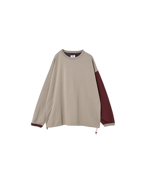Kelen(ケレン)の「「KELEN MENS/ケレン メンズ」バイカラースリーブフットボールTEE(Tシャツ/カットソー・メンズ・グレイッシュベージュ/ブラック/ネイビー・40/38/42)」の12枚目の写真