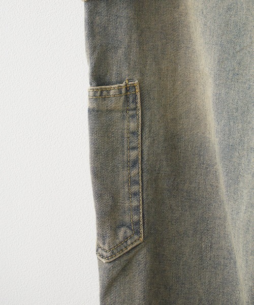 ALL RUNS（オールランズ）の「ヴィンテージ 加工 ペインターデニムパンツ ダブルニー 2026年春夏（デニムパンツ・メンズ・インディゴブルー・M/L/XL/S）」の8枚目の写真