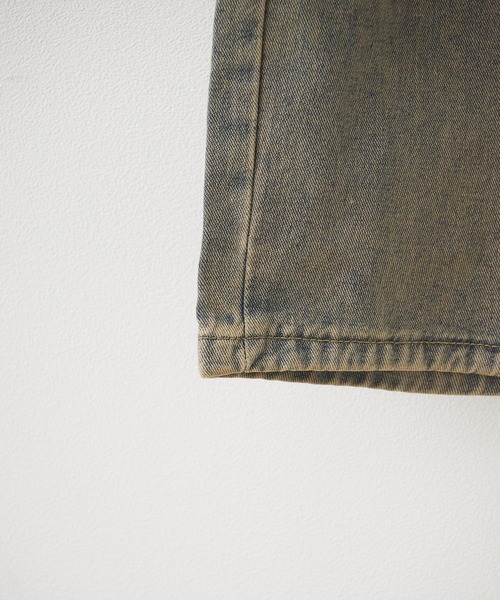 ALL RUNS（オールランズ）の「ヴィンテージ 加工 ペインターデニムパンツ ダブルニー 2026年春夏（デニムパンツ・メンズ・インディゴブルー・M/L/XL/S）」の5枚目の写真