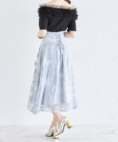 tocco closet（トッコ　クローゼット）の「チュールフリルカットプルオーバー（Tシャツ/カットソー・レディース・オフホワイト/ブラック・M）」の10枚目の写真