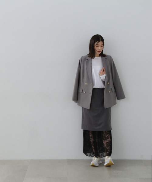 N.(N. Natural Beauty Basic)(エヌエヌナチュラルビューティーベーシック)の「◆レースレイヤードスカート(スカート・レディース・グレー・SMALL/MEDIUM)」の5枚目の写真