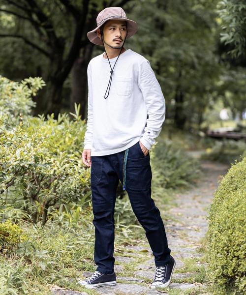 GERRY(ジェリー)の「GERRY ジェリー ストレッチデニム&チノキャンプクライミングパンツ(デニムパンツ・メンズ・サックスブルー/ネイビー/カーキ/ブラック/ブルー/ベージュ・S/L/M/LL)」の16枚目の写真