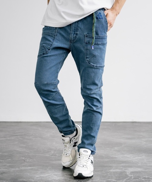 GERRY(ジェリー)の「GERRY ジェリー ストレッチデニム&チノキャンプクライミングパンツ(デニムパンツ・メンズ・サックスブルー/ネイビー/カーキ/ブラック/ブルー/ベージュ・S/L/M/LL)」の14枚目の写真