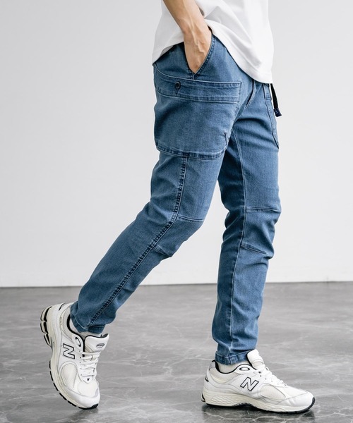 GERRY(ジェリー)の「GERRY ジェリー ストレッチデニム&チノキャンプクライミングパンツ(デニムパンツ・メンズ・サックスブルー/ネイビー/カーキ/ブラック/ブルー/ベージュ・S/L/M/LL)」の13枚目の写真