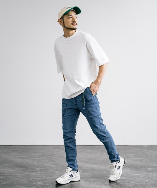 GERRY(ジェリー)の「GERRY ジェリー ストレッチデニム&チノキャンプクライミングパンツ(デニムパンツ・メンズ・サックスブルー/ネイビー/カーキ/ブラック/ブルー/ベージュ・S/L/M/LL)」の12枚目の写真